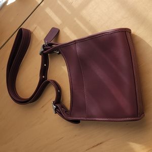 Coach burgundy crossbody bag